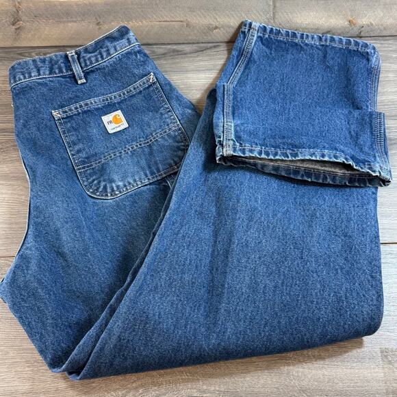 Carhartt FR Cat 2 Jeans Size 36x32 ATPV 16 NFPA Flame Resist Carpenter Workwear - Picture 13 of 16